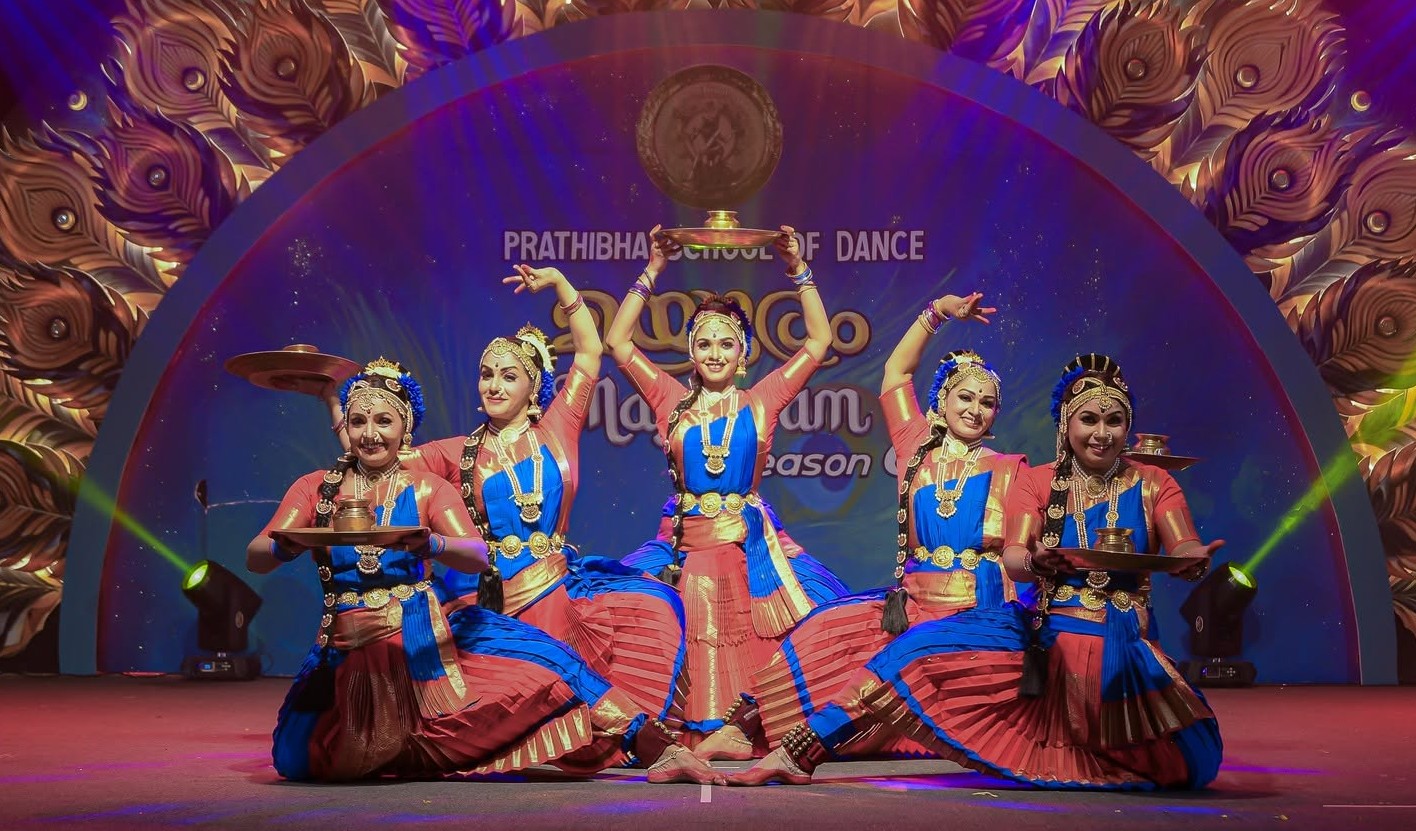 Lead performer of Prathibha School of Dance on stage
